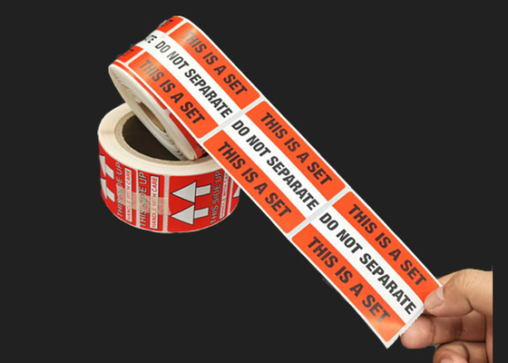 Rub Resistance 1x2 Inch Custom Shipping Labels Do Not Separate Label
