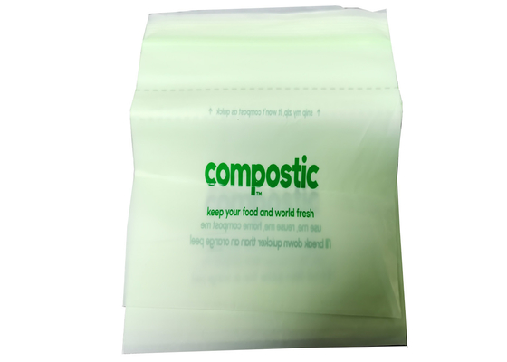 ziplock concimabile biodegradabile risigilla le borse EN13432 certificate